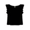 Women Sleeveless Chiffon Shirt Top With bow Decoration At The Back-Black-L-JadeMoghul Inc.