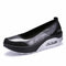 Women Slip On Platform Loafers /Walking Shoes-001 silver-6-JadeMoghul Inc.