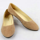 Women Slip On Suede Pumps In Solid Colors
