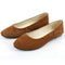 Women Slip On Suede Pumps In Solid Colors