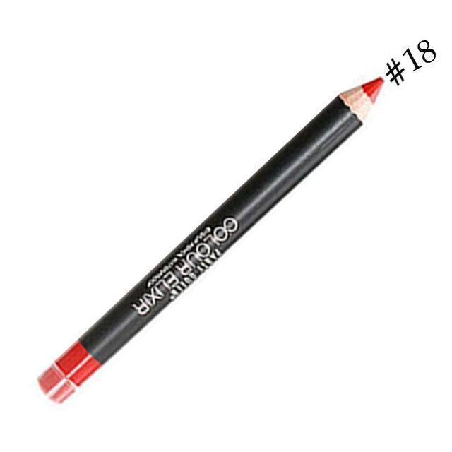 Women Smooth Wear Long Lasting Lip Liner Pencil-18-JadeMoghul Inc.