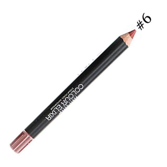 Women Smooth Wear Long Lasting Lip Liner Pencil-6-JadeMoghul Inc.