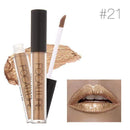 Women smooth Wear Long Lasting Pigment Metallic Lip Gloss
