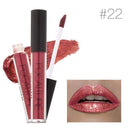 Women smooth Wear Long Lasting Pigment Metallic Lip Gloss