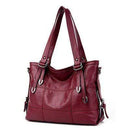 Women Soft Patent Leather Zipper Hand Bag AExp