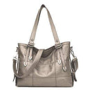Women Soft Patent Leather Zipper Hand Bag AExp