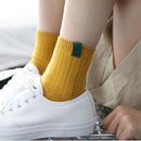 Women Solid Color Winter Warm Socks