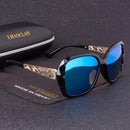 Women Square Diamond Cut Frame UV 400 Protection Sunglasses-C02-JadeMoghul Inc.