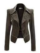 Women Stylish PU Leather Jacket AExp