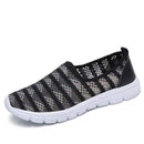 Women Summer Breathable Mesh Striped Loafers
