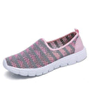 Women Summer Breathable Mesh Striped Loafers