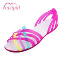 Women Summer Candy Color Jelly Sandals