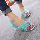 Women Summer Candy Color Jelly Sandals