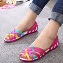 Women Summer Candy Color Jelly Sandals