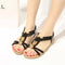 Women Summer Comfort Sandals With Elastic Strap Closure