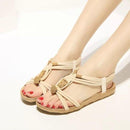 Women Summer Comfort Sandals With Elastic Strap Closure