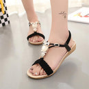 Women Summer Slip On Sandals With Beads/ Crystal / Braid Detailing