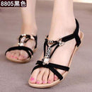 Women Summer Slip On Sandals With Beads/ Crystal / Braid Detailing