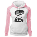 Women Sweet Cat "Meow" Print Fashion Hoodie