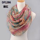 Scarves For Women Swiss Voile Printed Summer Wrap Around Scarf Wrap