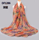 Scarves For Women Swiss Voile Printed Summer Wrap Around Scarf Wrap