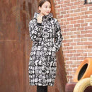 Women Thick and Warm Printed Puffer Jacket