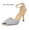 Women Thin High Heels Pumps / Glittery Gold Pointed Toe Shoes-silver 8cm heel-5-JadeMoghul Inc.