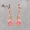 Women Trendy Rose Gold Color Water Drop Crystal Drop Earrings-white-JadeMoghul Inc.