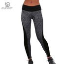 Women Two toned Fitness Leggings-Black-L-China-JadeMoghul Inc.