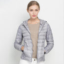 Women Ultra Light Down Filled Puffer Jacket-Silver-S-JadeMoghul Inc.