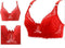 Women Ultra Thin Lace 3/4 Cup Push Up Bra-Red-B-75-JadeMoghul Inc.