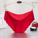 Women Ultra-thin  Seamless Solid Color Panties