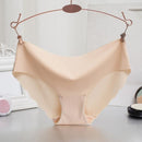 Women Ultra-thin  Seamless Solid Color Panties