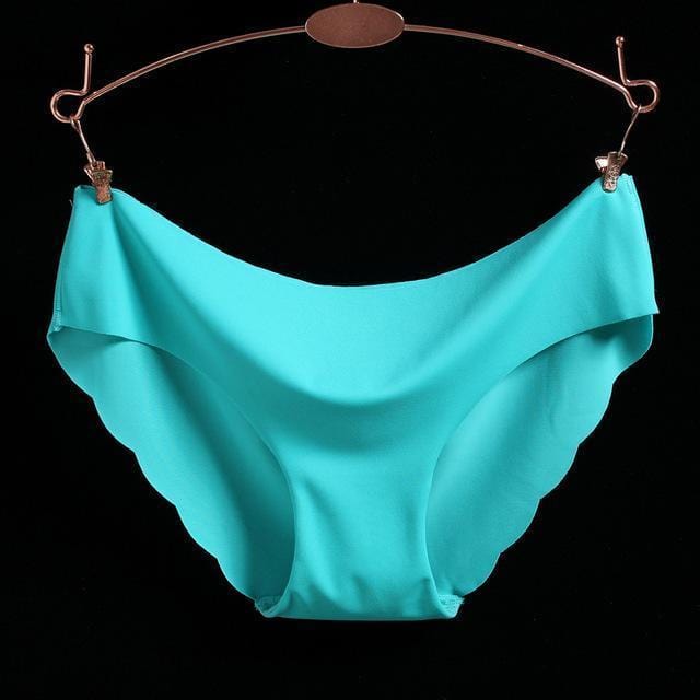 Women Ultra-thin Seamless Solid Color Panties-green-L-JadeMoghul Inc.