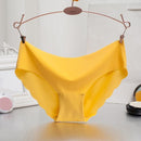 Women Ultra-thin Seamless Solid Color Panties-yellow-L-JadeMoghul Inc.