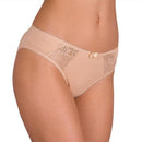 Women Unique Design Low-Rise Cotton And Lace Briefs-Ivory-L-JadeMoghul Inc.