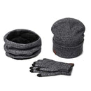Women Warm Hat , Scarf And Glove Set