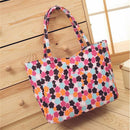 Women Water Proof Canvas Printed Beach Tote-Floral Pink-China-(30cm<Max Length<50cm)-JadeMoghul Inc.
