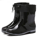 Women Waterproof Mid-Calf  Rainboots
