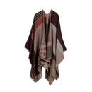 Women Winter Poncho Cape/ Wrap In Geometric Designs