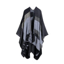 Women Winter Poncho Cape/ Wrap In Geometric Designs-Color No 3-JadeMoghul Inc.