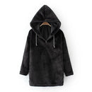 Women Winter Thick Velvet Hoodie-Black-L-JadeMoghul Inc.