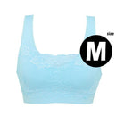 Women Wire Free Padded Seamless Push Up Bra-Blue M-JadeMoghul Inc.