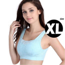 Women Wire Free Padded Seamless Push Up Bra-Blue XL-JadeMoghul Inc.