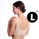 Women Wire Free Padded Seamless Push Up Bra-Khaki L-JadeMoghul Inc.