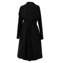 Women Wool Blend Waterfall Casual Long Outerwear