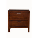 Wood Nightstand, Brown-Nightstands and Bedside Tables-Brown-Select Solids And Veneer-JadeMoghul Inc.