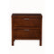 Wood Nightstand, Brown-Nightstands and Bedside Tables-Brown-Select Solids And Veneer-JadeMoghul Inc.