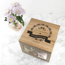 Personalized Keepsake Box Love Birds' Oak Photo Keepsake Box