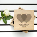 Wooden Gifts & Accessories Personalized Photo Gifts Heart Venn Diagram Oak Photo Cube Treat Gifts